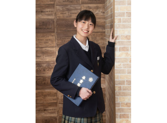 中学校の卒業記念写真