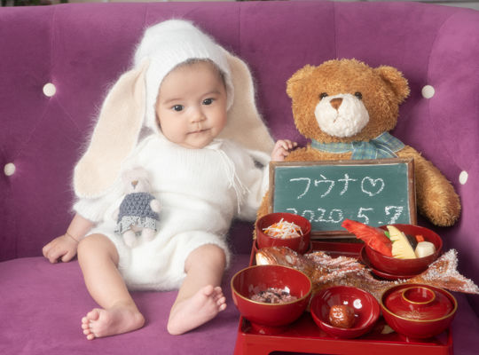 百日記念でキグルミ撮影