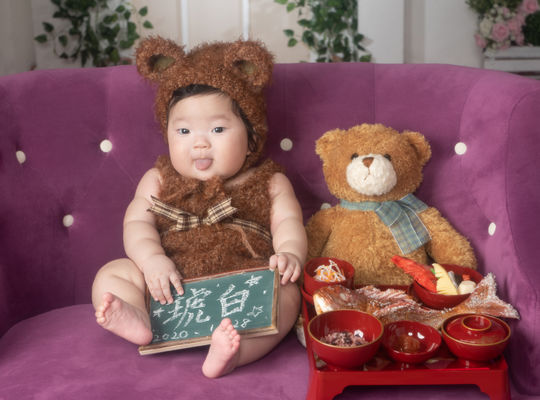 百日記念でキグルミ撮影