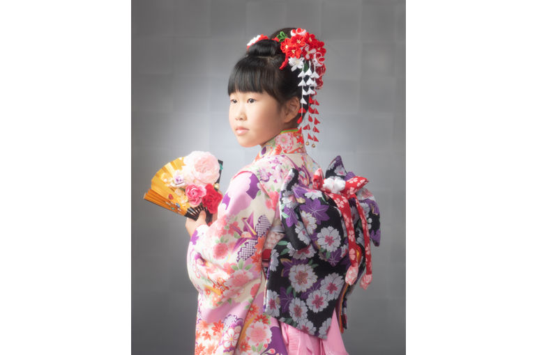 七五三の七歳レンタル着物