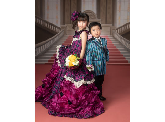 7歳のドレス撮影