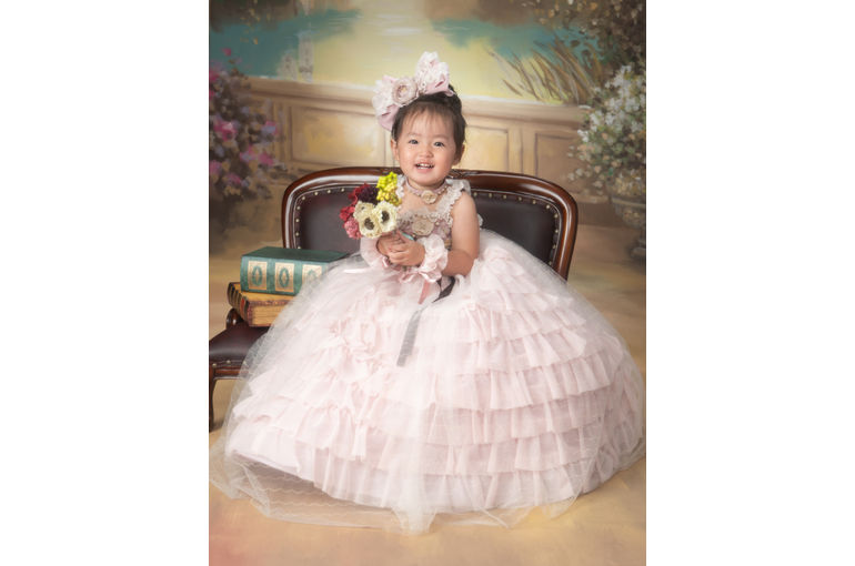 アンティークドレスで七五三