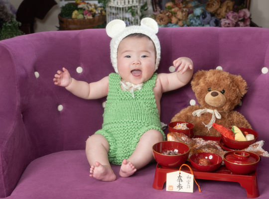 百日記念の豊富な衣装