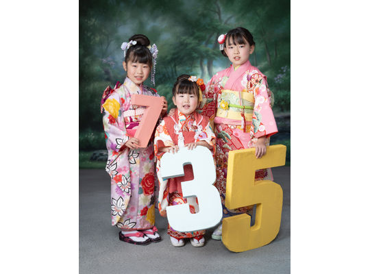 三姉妹で七五三