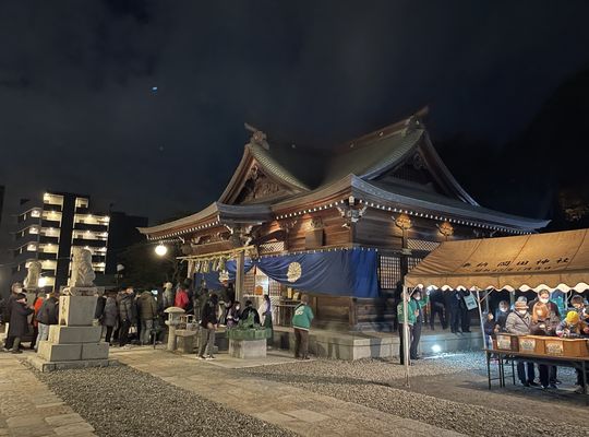 新年の岡田神社