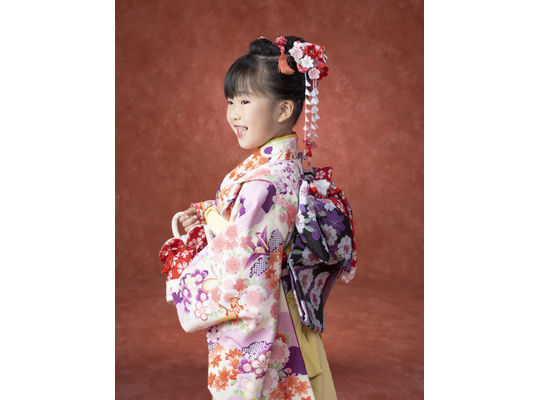 笑顔で七五三撮影