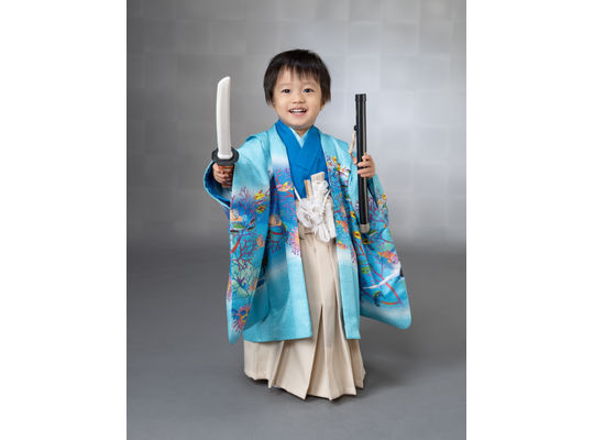 可愛く3歳の七五三
