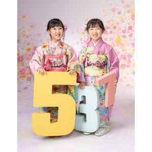 双子で七五三
