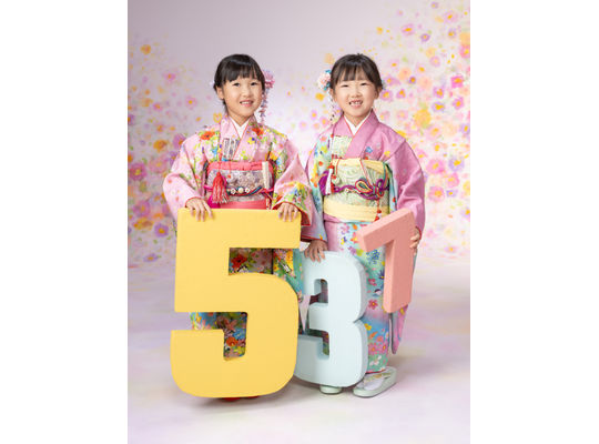 双子で七五三