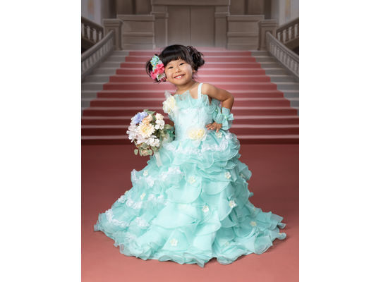 ポーズを決めて七五三