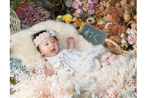 可愛いドレスで撮影