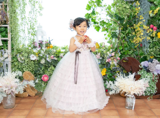クラシックドレスで七五三