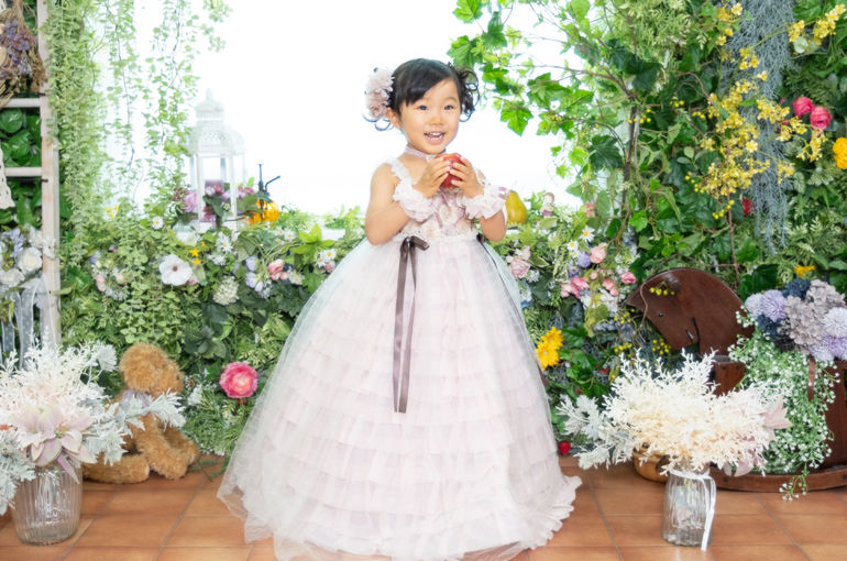 クラシックドレスで七五三