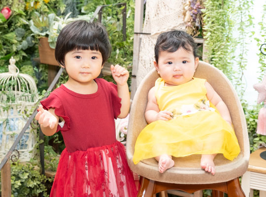 姉妹で仲良く