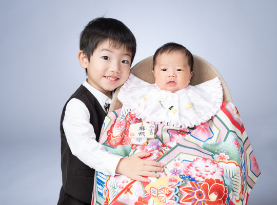 かわいい妹のお宮参り
